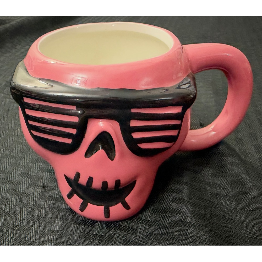 Hyde & EEK Pink Skull Sunglasses Mug 2024 Target Halloween New Whimsigoth Morute